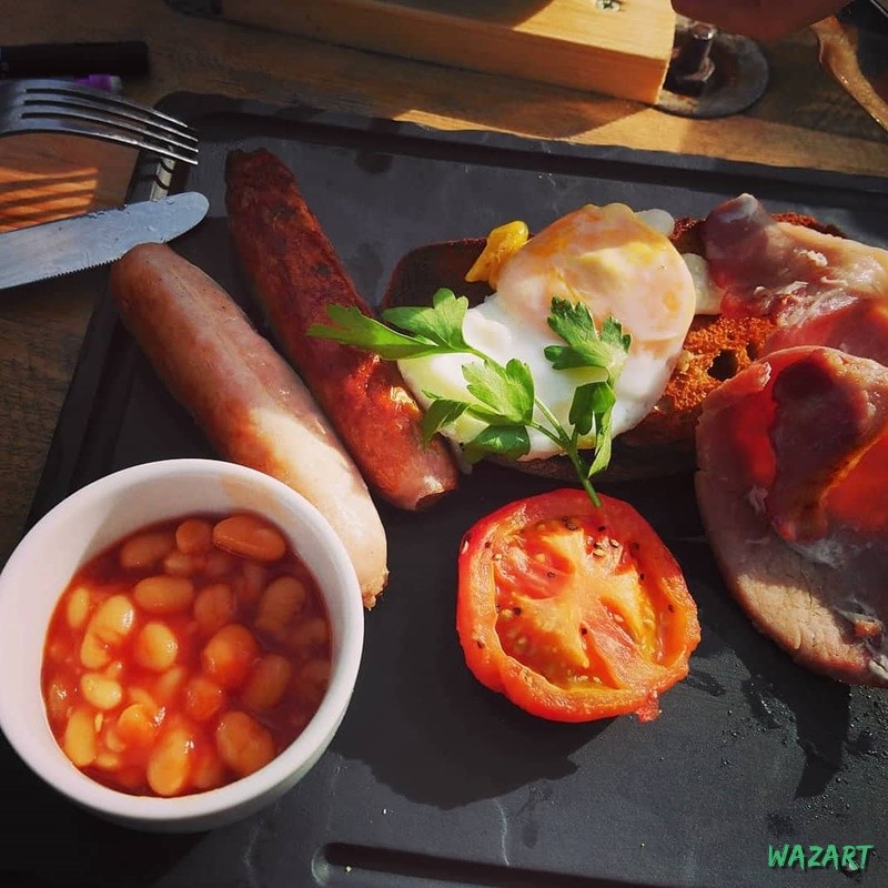 Full Irish Breakfast (saucisses, haricots et tout le toutim)